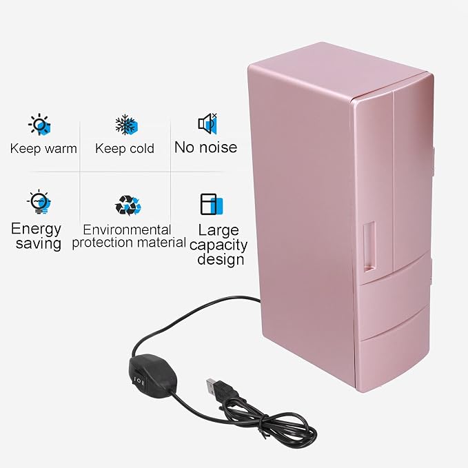 Topyond Mini Refrigerator 12 x 8.5 x 25cm, Small Fridge, Compact Mini Fridge - Image 2