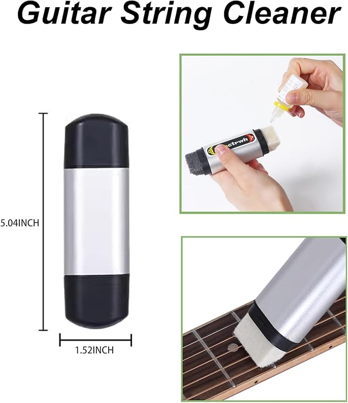 Guitar Cleaning Kit, Fretboard Lemon Oil, Polish and Oil Care, Guitar String - Image 4