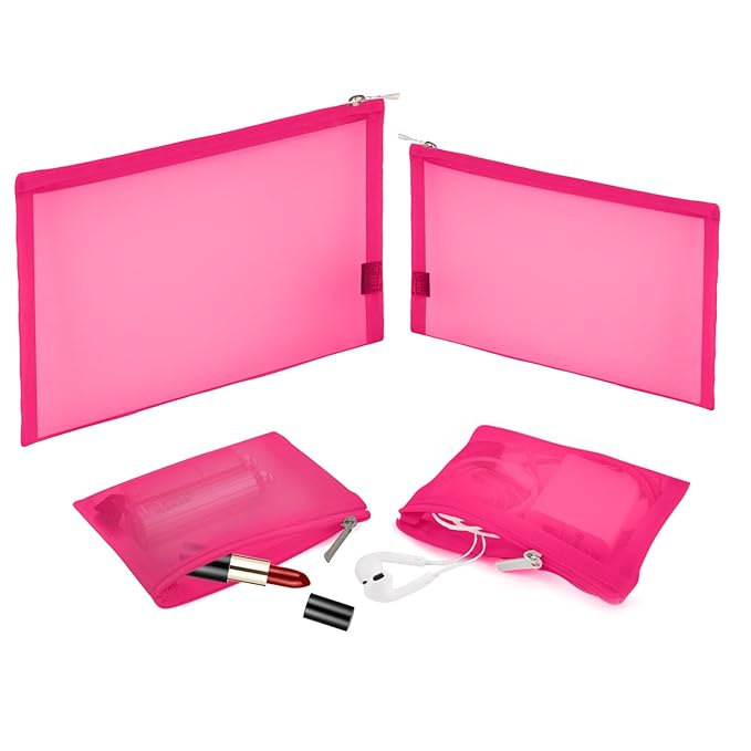 EASYFUN Mesh Pouch, Make up Bag by EASYFUN