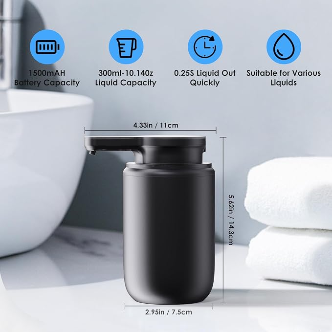 Automatic Soap Dispenser Touchless Foaming: Soap Dispenser Rechargeable - Image 3