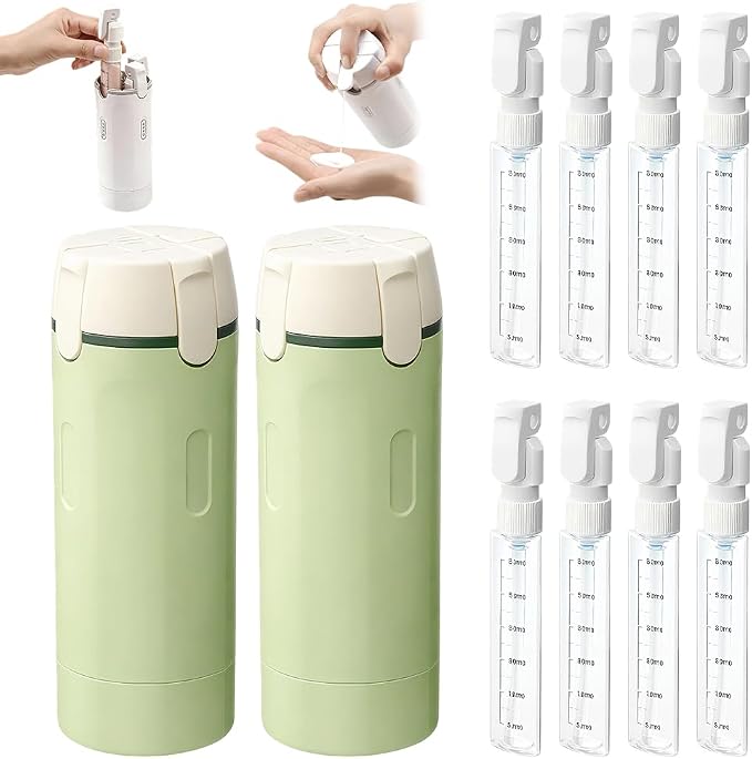 2026 New 4 in 1 Travel Dispenser Bottle, 4 Pack 30ML Travel Bottles by Eadwe