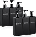 Segbeauty 6pcs 16.9oz Refillable Soap Dispenser Set, Empty Plastic Hand Soap by Segbeauty