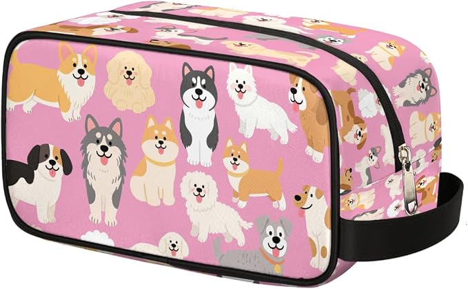 Cartoon Cute Dogs Pattern Kids Toiletry Bag by Unknown