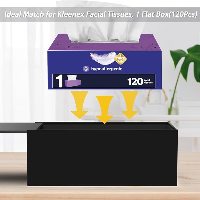 SILUT Tissue Box Cover Rectangle, Tissue Box Holder Decorative, Acrylic Tissue - Image 6