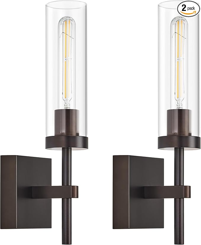Oil Rubbed Bronze Battery Operated Wall Sconces by SANTOSTOCK
