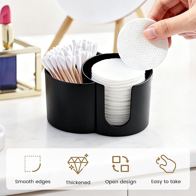 Dual-Compartment Cotton Swab & Pad Organizer - Image 5