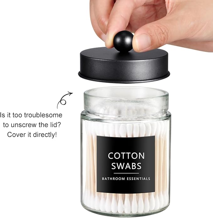 SheeChung 3-Pack Glass Apothecary Jars - Image 3