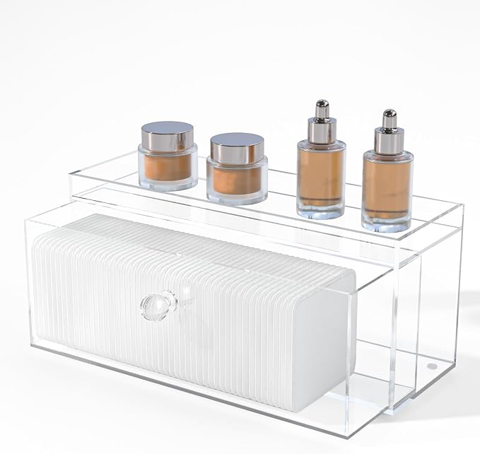 Clean Pad Storage Drawer, Acrylic Pad Dispenser by JHJFRAWY