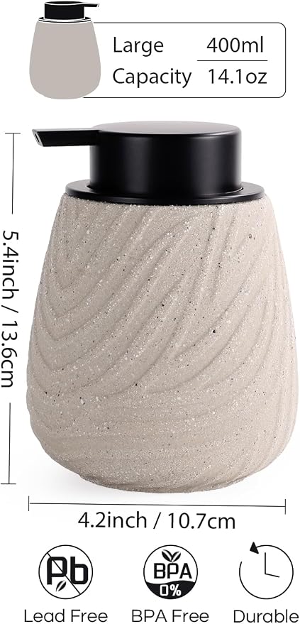 14 oz Ceramic Hand Soap Dispenser - Image 2