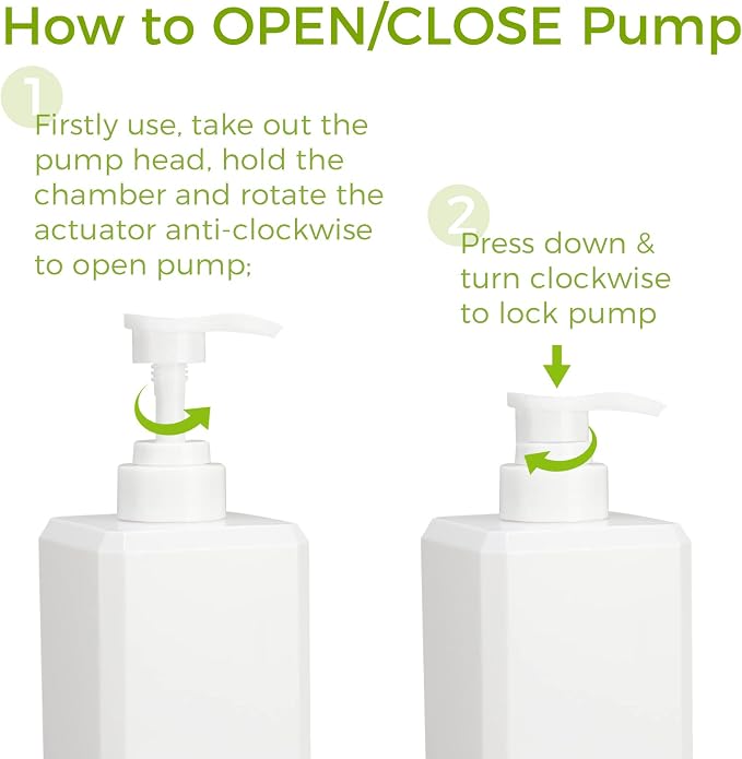 Suream Shampoo and Conditioner Dispenser Set - 27oz Plastic Empty Bottle - Image 5