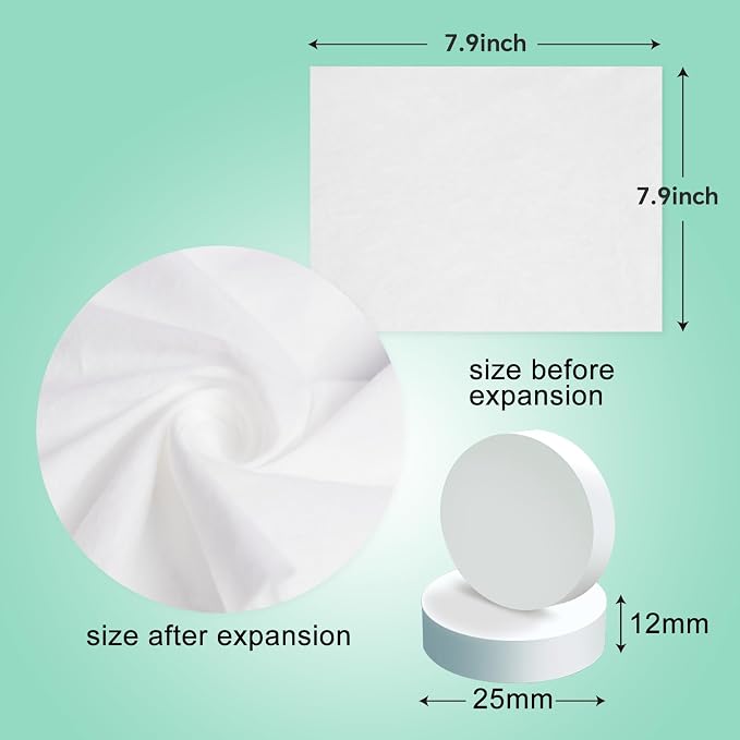 80 Pcs Mini Compressed Towel Tablets, Disposable Compressed Face Towels - Image 2