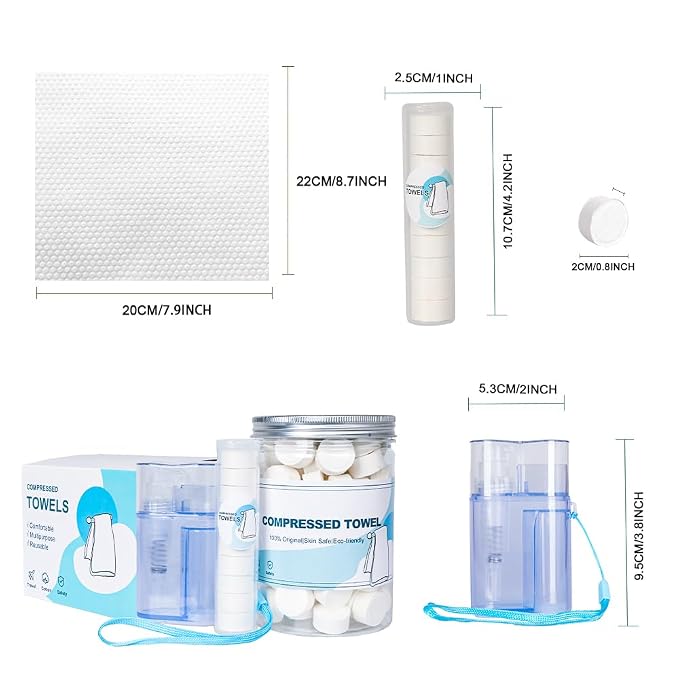 Compressed Towels, Disposable Portable Mini Tissue - Image 2