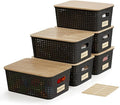 Small Plastic Storage Bins by Bagnizer