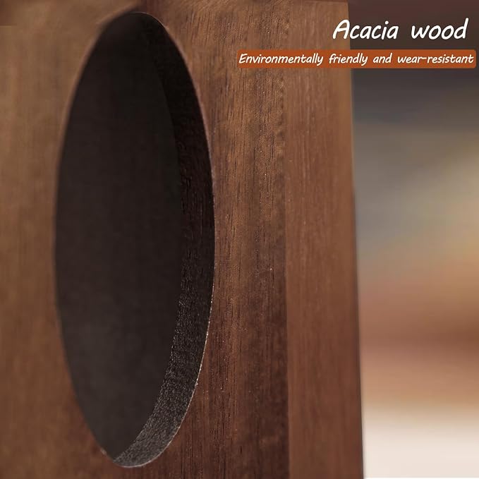 BIBELUN Tissue Box Cover, Acacia Wood Tissue Box Cover Rectangle - Image 6