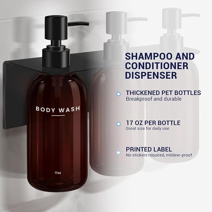 KLL Shampoo and Conditioner Dispenser - Image 3
