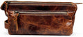 DEBKIN FOCUS Premium Top Grain Buffalo Leather Toiletry Bag by DebkinLeathers