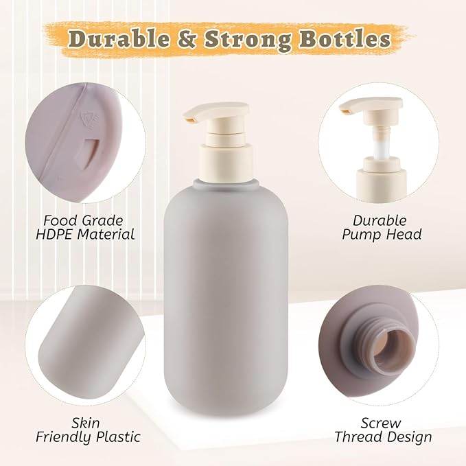 6 Pcs 10 oz Soft Plastic Bottles - Image 2