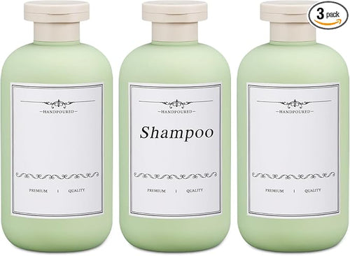 10oz Travel Shampoo Bottle, Empty Plastic Squeeze Bottles by UMETASS