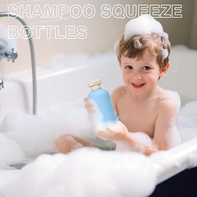 ASEVAT 6.7oz Refillable Plastic Travel Shampoo Bottles, Empty Travel Shampoo - Image 6