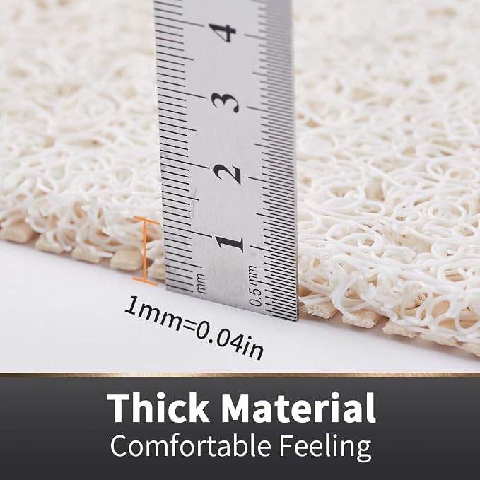 Asvin Soft Textured Bath, Tub Mat, 47x16 Inch, Phthalate Free, Non Slip Comfort - Image 5