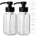 Foaming Hand Soap Dispenser, 14.1 oz/400ml Foaming Soap Dispenser, 2 Pack Glass by RACOBOT