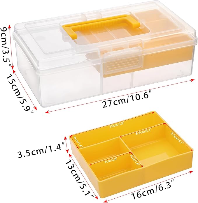 JUXYES Plastic Carry Storage Box - Image 2