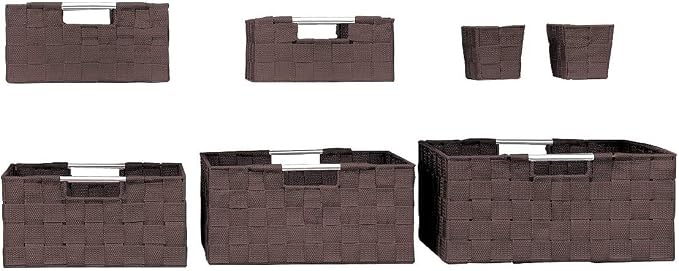 Sorbus Storage Baskets for Organizing, Mesh Hand-Woven Design, Linen Closet - Image 7