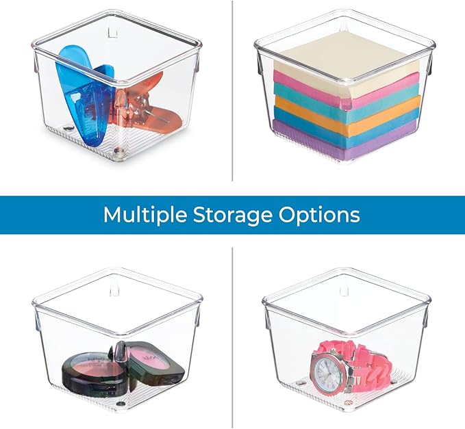 iDesign Linus Plastic Drawer Organizer, Storage Container - Image 5