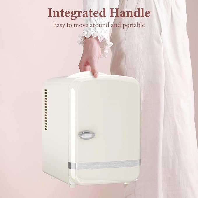 Xbeauty Retro Mini Fridge, Compact Refrigerator - Image 6