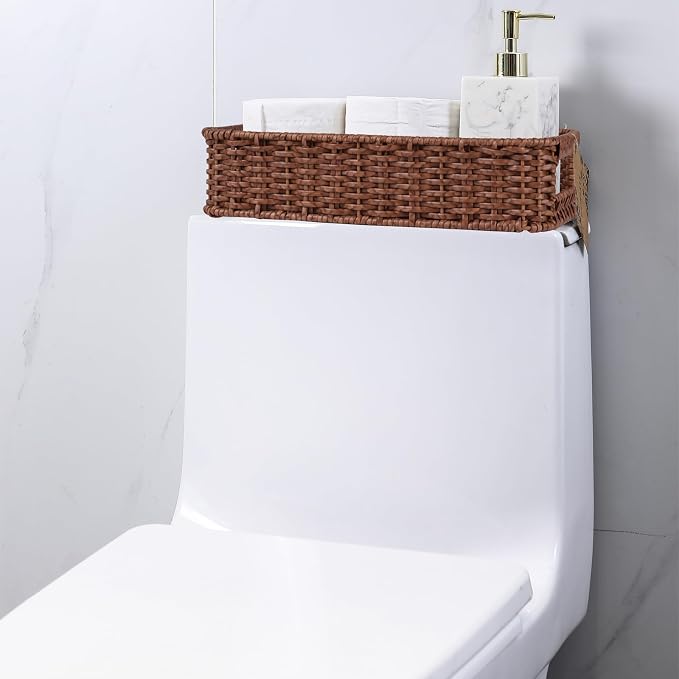 Toilet Tank Basket, Wicker Basket - Image 3