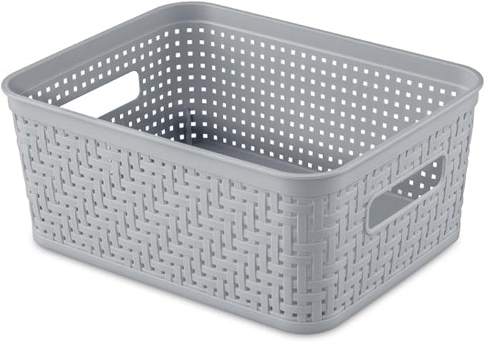 Sterilite 8 Pack Plastic Storage Bin Organization Containers, Small Baskets - Image 8