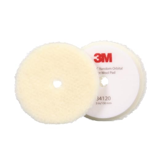 3M Perfect-It Random Orbital Coarse Wool Compounding Pad, Orbital Pads by 3MAutomotive