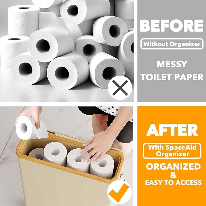 SpaceAid Extra Large Toilet Paper Storage - Image 3