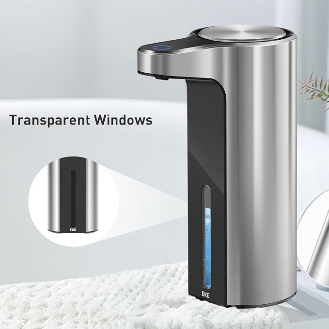 EKO Automatic Foaming Soap Dispenser, Touchless Foam Hand Soap Dispenser - Image 5