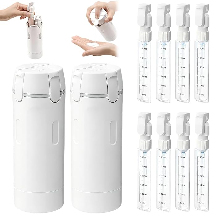 2026 New 4 in 1 Travel Dispenser Bottle, 4 Pack 30ML Travel Bottles by Eadwe