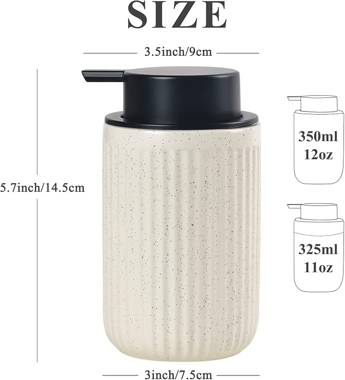 BosilunLife Beige Soap Dispenser Set - Image 3