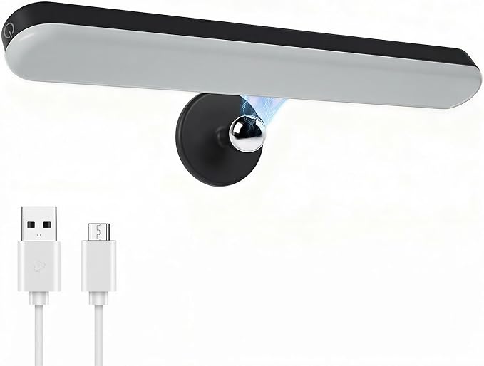 Wireless Vanity Lights for Mirror, Rechargeable Battery Operated Stick on Lamp by Benreom