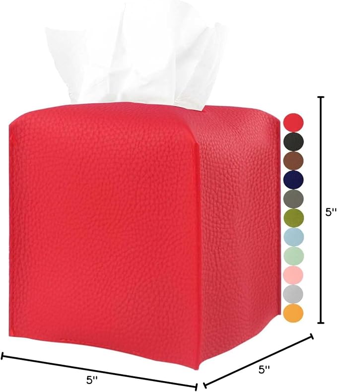 Red Tissue Box Cover Square – - Image 7