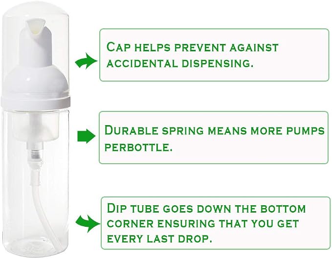 12 Pcs Empty Bottle Travel Soap Bottle | Plastic Foam Dispenser Bottle | Mini - Image 4