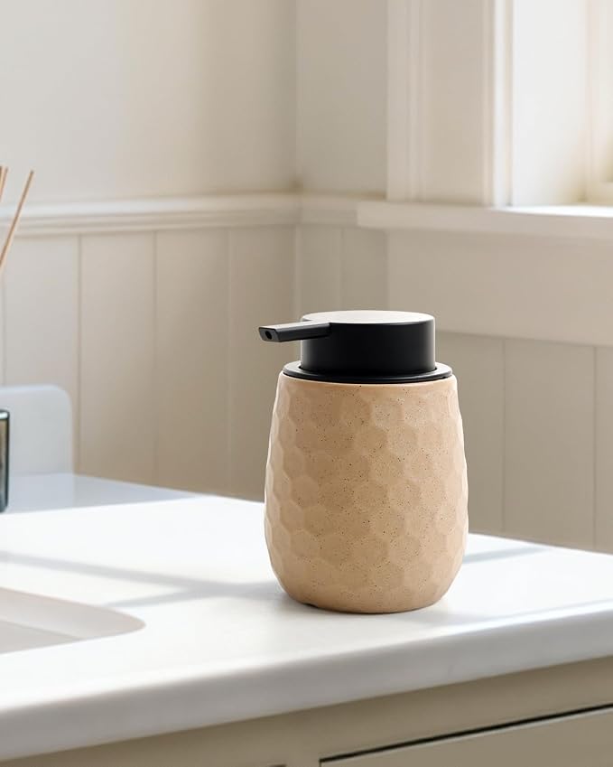 Soap Dispenser, 12OZ Ceramic Liquid Hand Soap Dispenser - Image 6