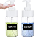 Segbeauty 16.9oz Clear Foam Soap Dispenser, 500ml Empty Bathroom Foam Pump by Segbeauty