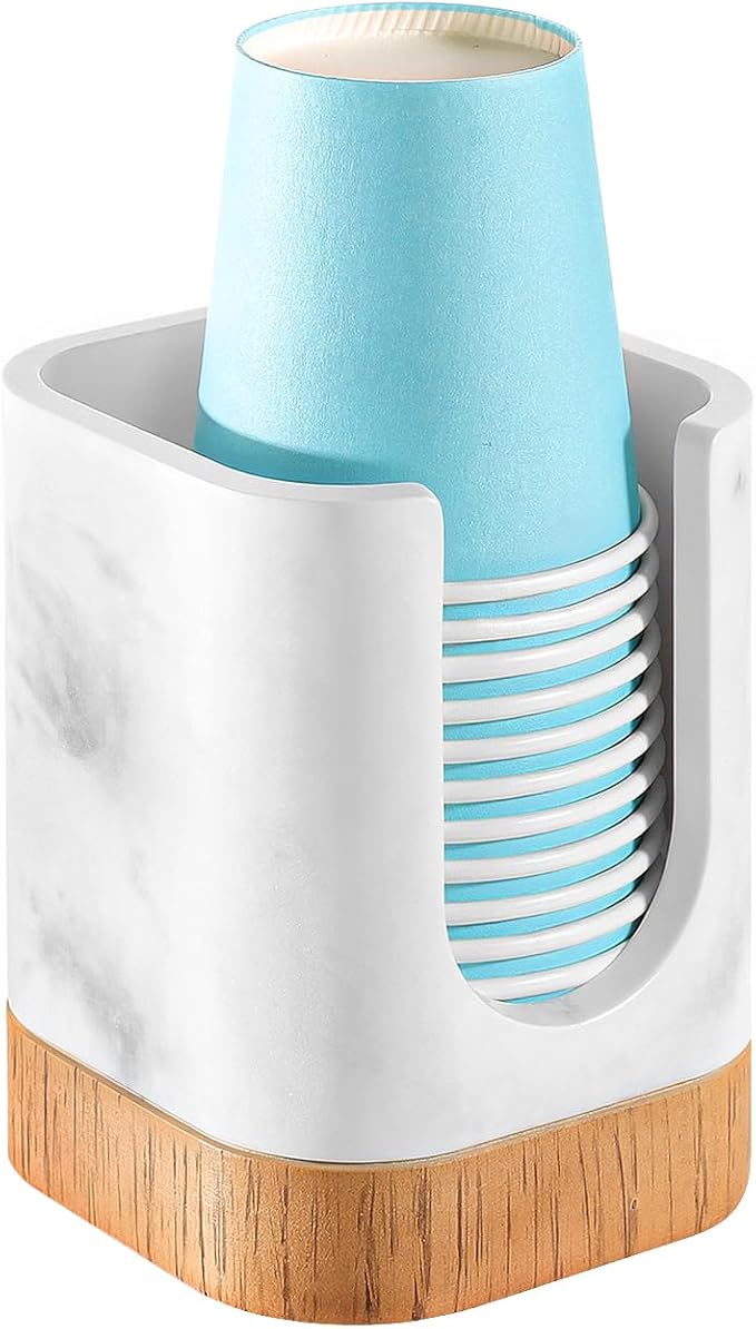 Luxspire Bathroom Cup Dispenser, Dixie Cup Holder 3-5oz, Disposable Paper Cup by Luxspire
