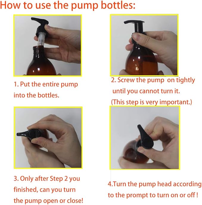 8 Pack 8OZ Empty Plastic Pump Lotion Bottles - Image 2