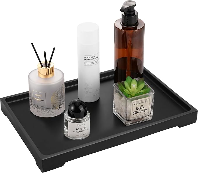Luxspire Vanity Tray, Bathroom Tray Toilet Tank Storage Tray, Resin Kitchen by Luxspire