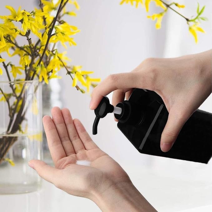 Modern Shampoo and Conditioner Dispenser Refillable Pump Bottle Set Empty - Image 5