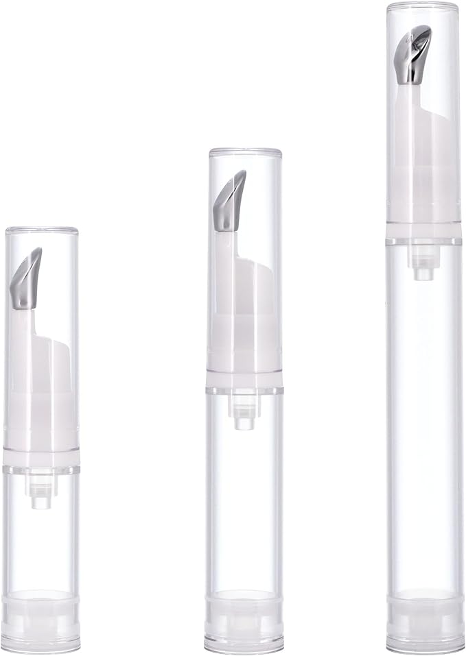 3Pcs 5/10/15ml Eye Gel Cream Container Flat Applicator Eye Cream Lip Gloss by Snowso
