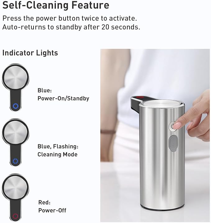 EKO Automatic Foaming Soap Dispenser, Touchless Foam Hand Soap Dispenser - Image 8