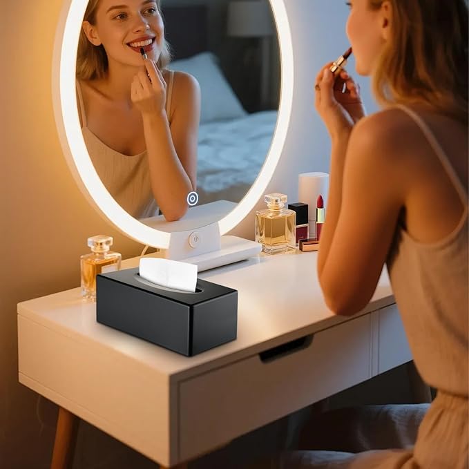 Tissue Box Cover, Rectangular Facial Tissue Holder - Image 2