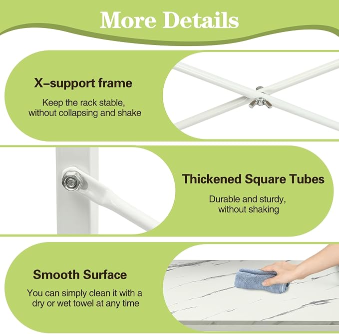 Laundry Room Storage Organizer, 3 Tier Over The Washer and Dryer Storage Shelves - Image 5