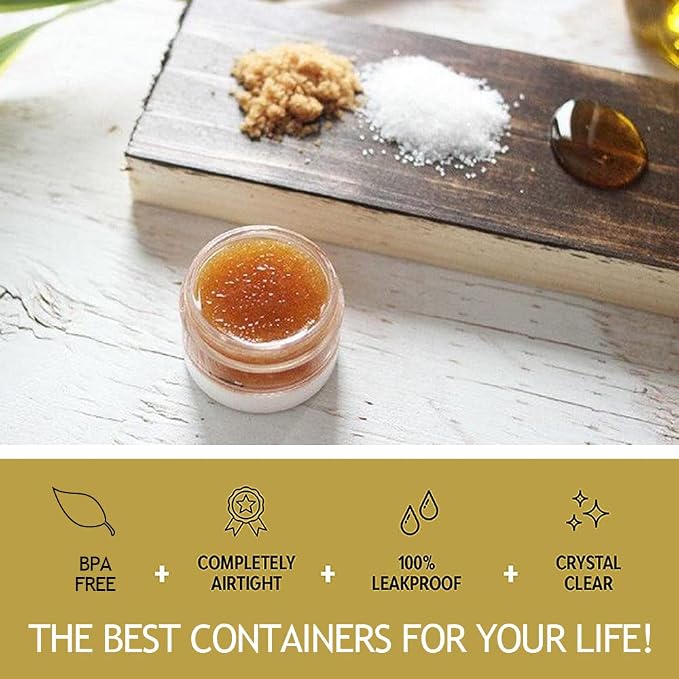 8oz Slime Containers with Lids 8 oz Plastic Jars with White Lids + 20g Sample - Image 6